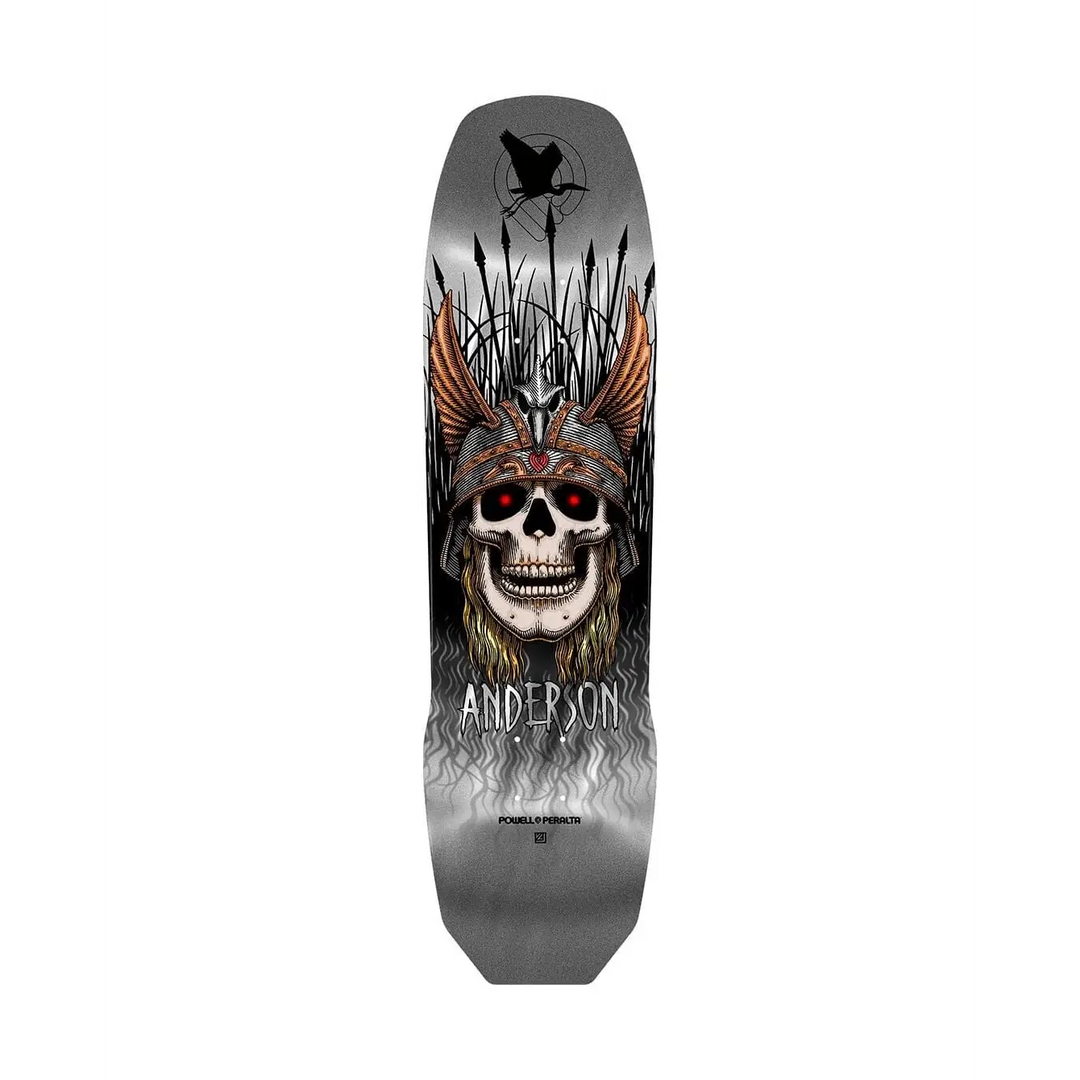 Powell Peralta Andy Anderson Baby Heron Silver Foil Skate Deck 