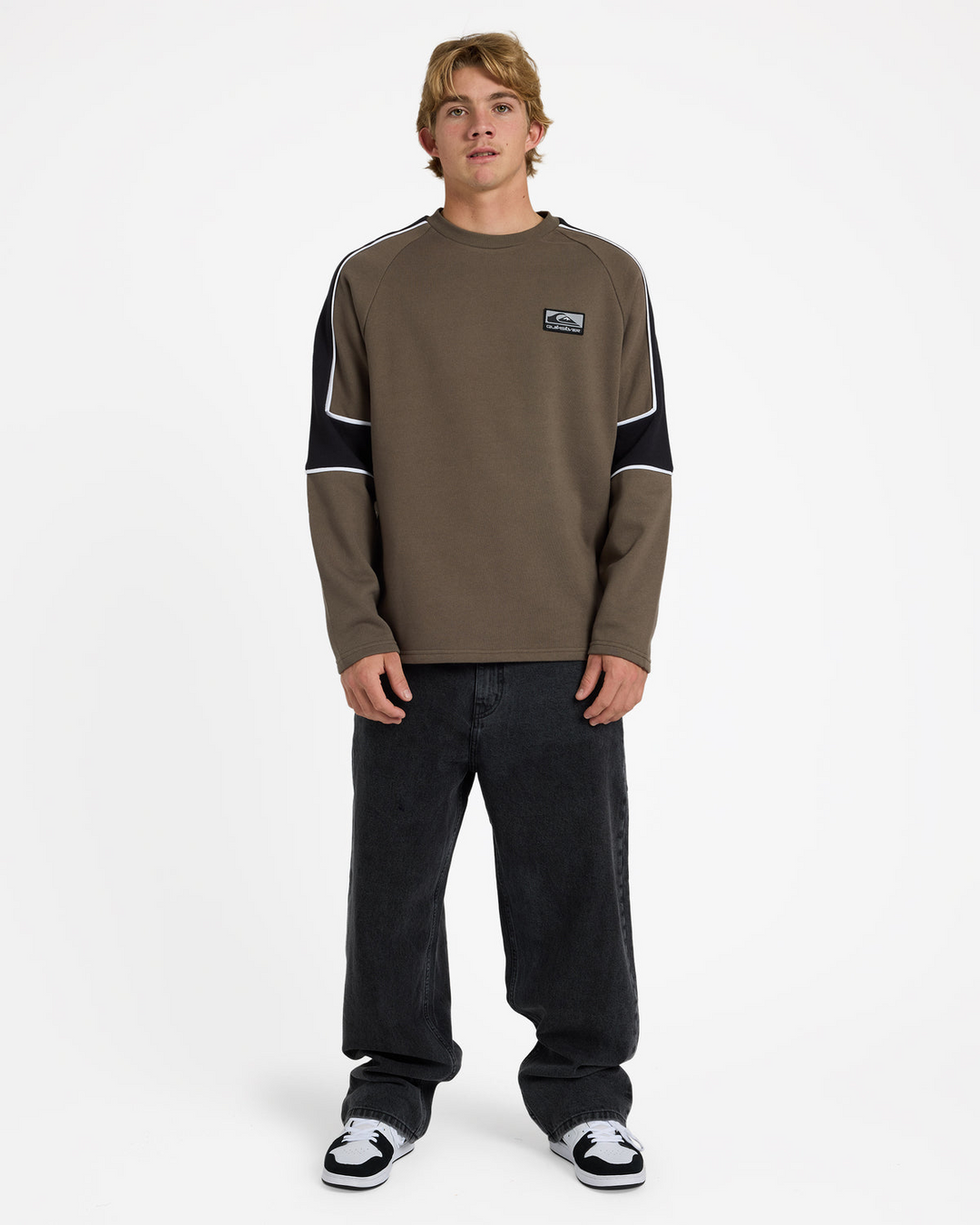 Quiksilver Lines Panel Crew Neck