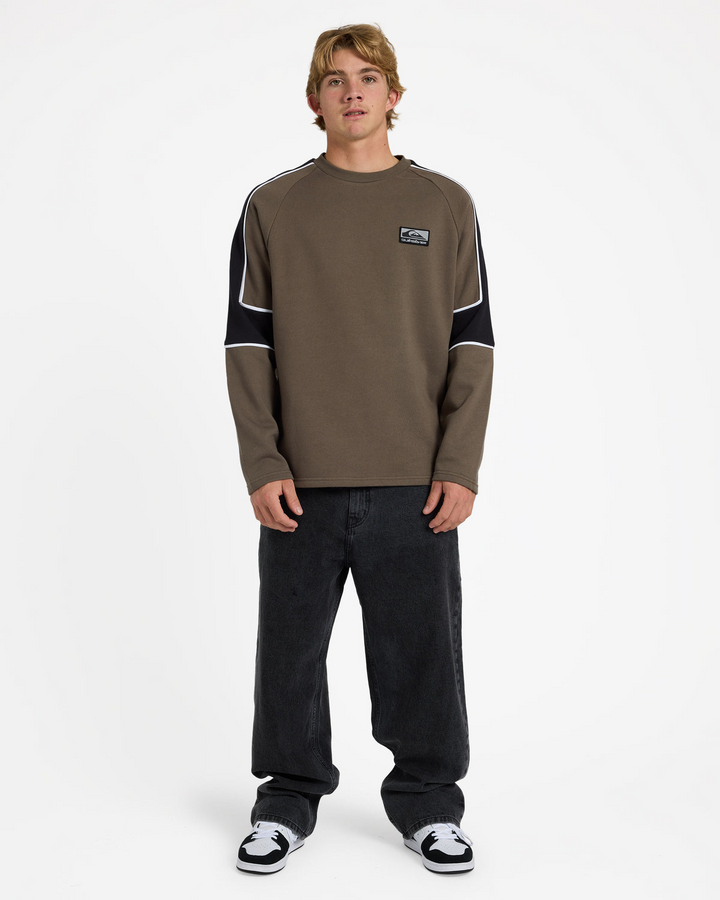 Quiksilver Lines Panel Crew Neck