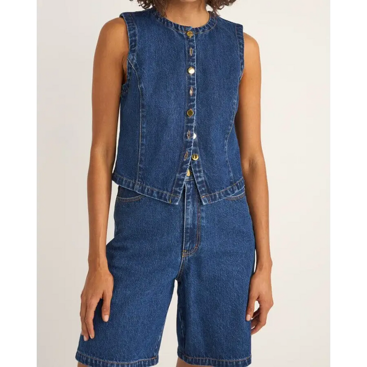 Rhythm Gia Denim Vest 