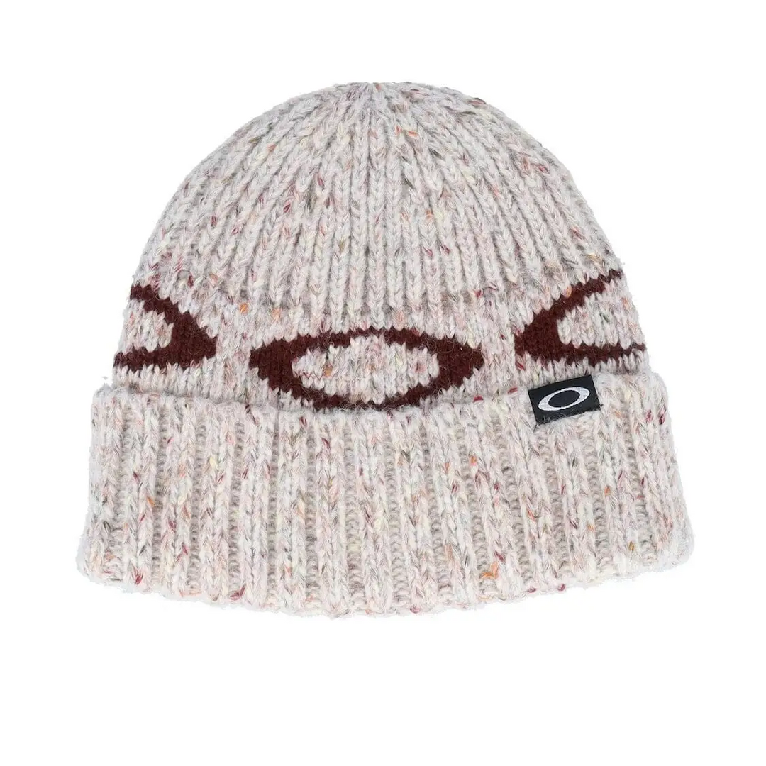 Oakley Ellipse Ribbed Womens Beanie Arctic White 