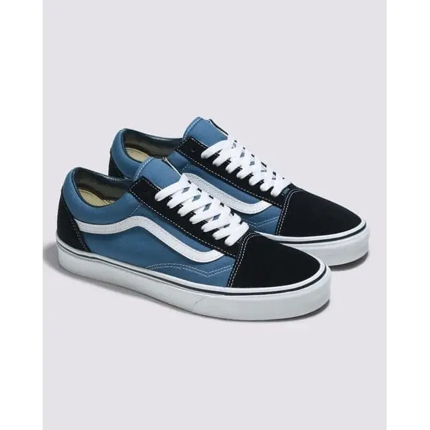 Vans Old Skool Youth Shoes - Navy Blue / True White 