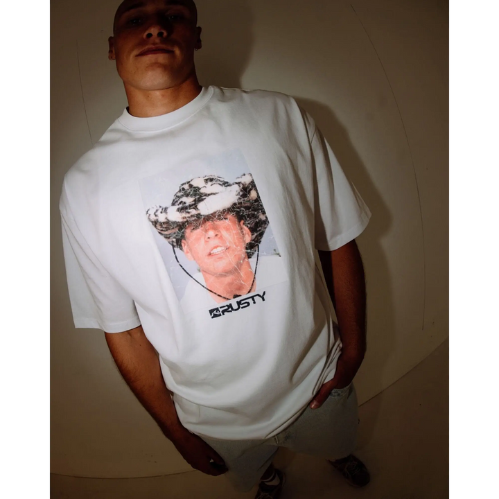 Rusty Wanted Photo Print T-Shirt 
