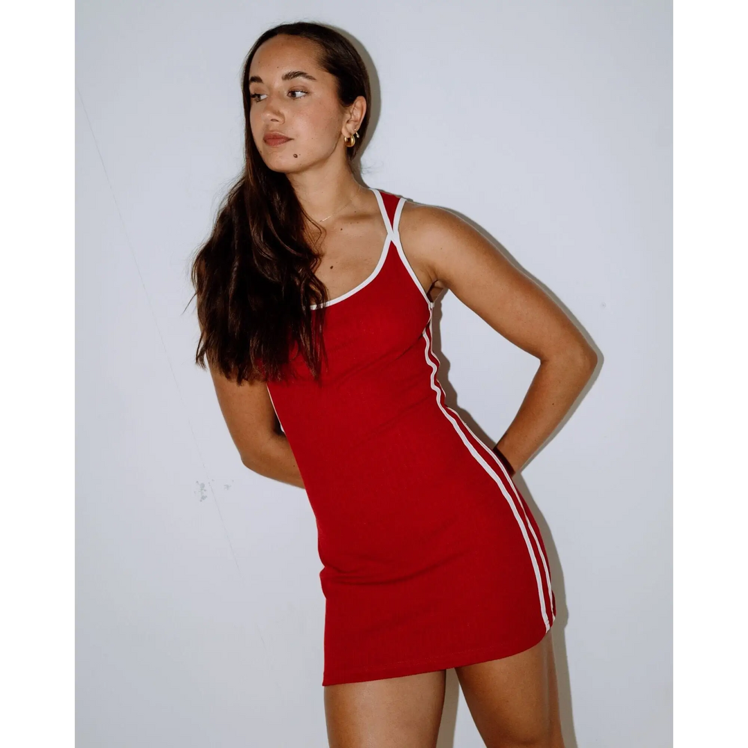 Rusty Ashley Ribbed Mini Dress 