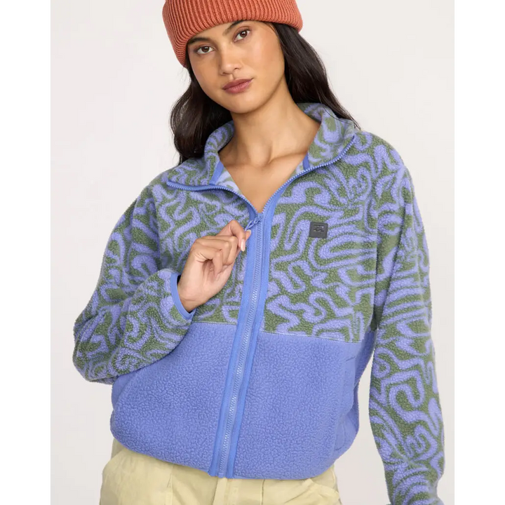 Billabong A / Div Rock Jetty Mock Neck Zip Sherpa Fleece