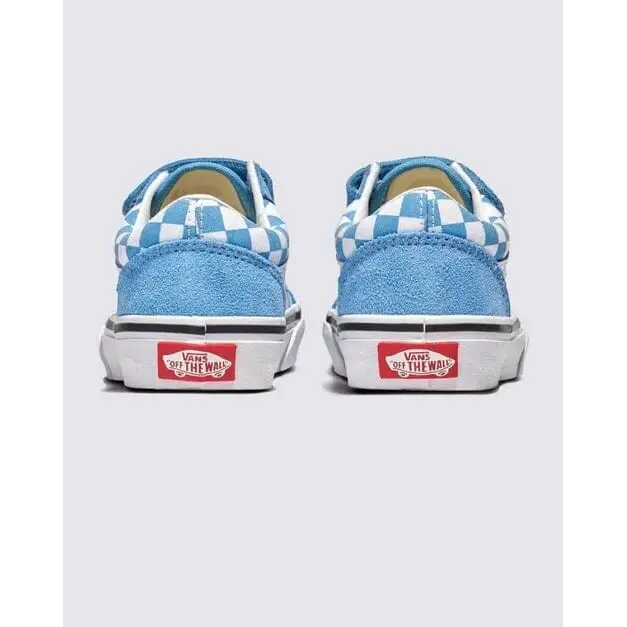 Vans Old Skool V Youth - Colour Theory Checkerboard Heritage Blue 