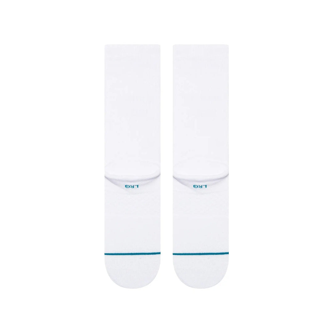 Stance Icon Crew Socks - White / Black 