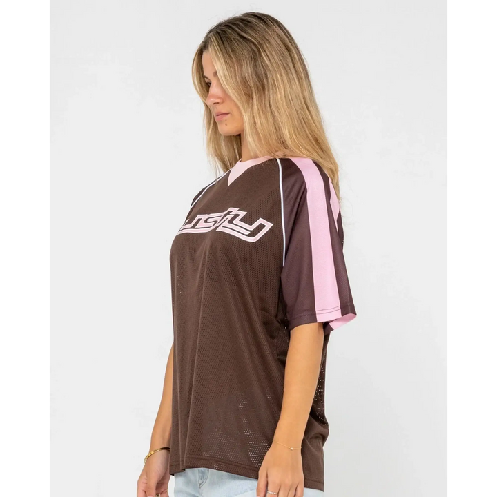Rusty Naples Mesh Oversize Sports Jersey 