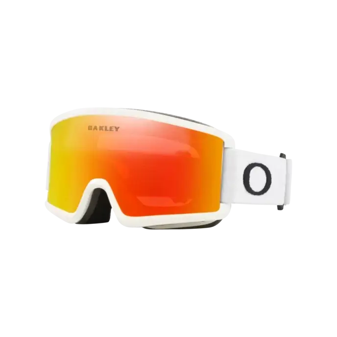 Oakley Target Line S Iridium Goggles 2025 Matte White / Fire Iridium 