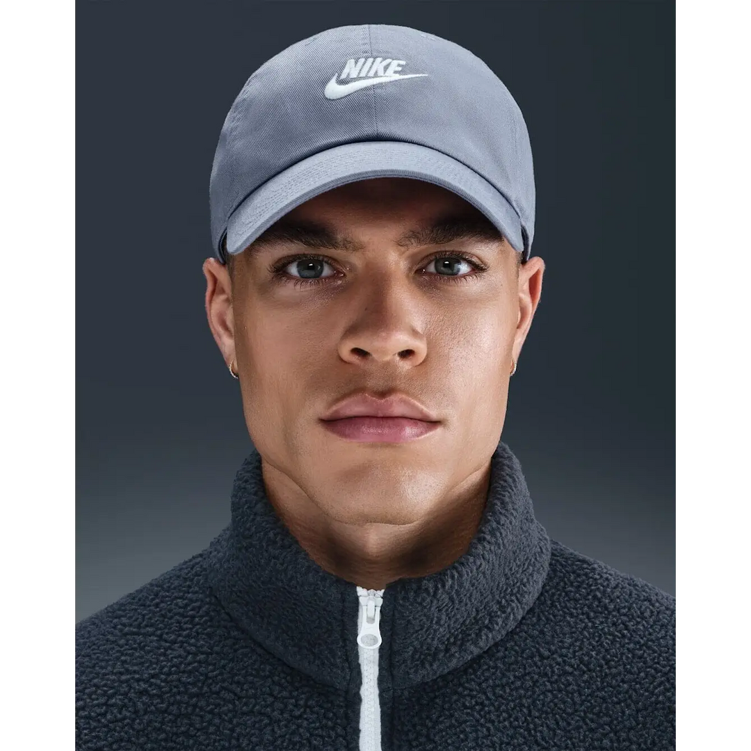 Nike Club Unstructured Futura Wash Cap - World Indigo / White 