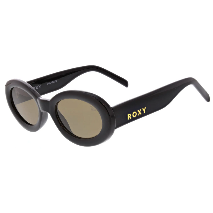 Roxy Just Jelly Polarised Sunglasses - Black Black / Light Solid Brown