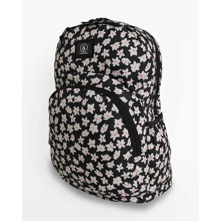 Volcom Patch Attack Backpack -Black White 