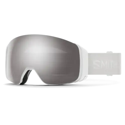 Smith 4D MAG Snow Goggle - White Vapor / ChromaPop Sun Platinum Mirror 13% VLT / ChromaPop Storm Blue Sensor Mirror 55%