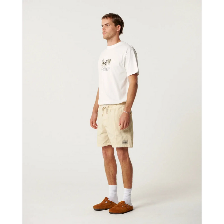 The Critical Slide Society All Day Canvas Shorts Ecru 30 