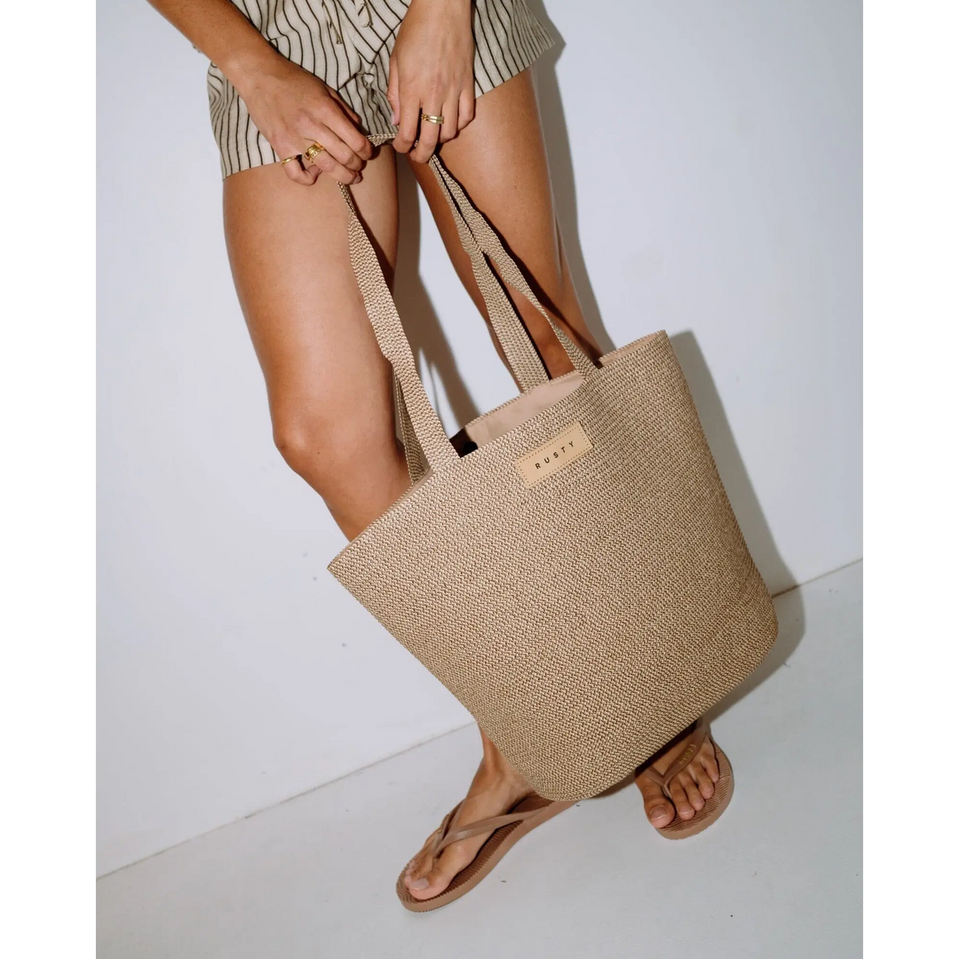 Rusty Gisele Straw Beach Bag 