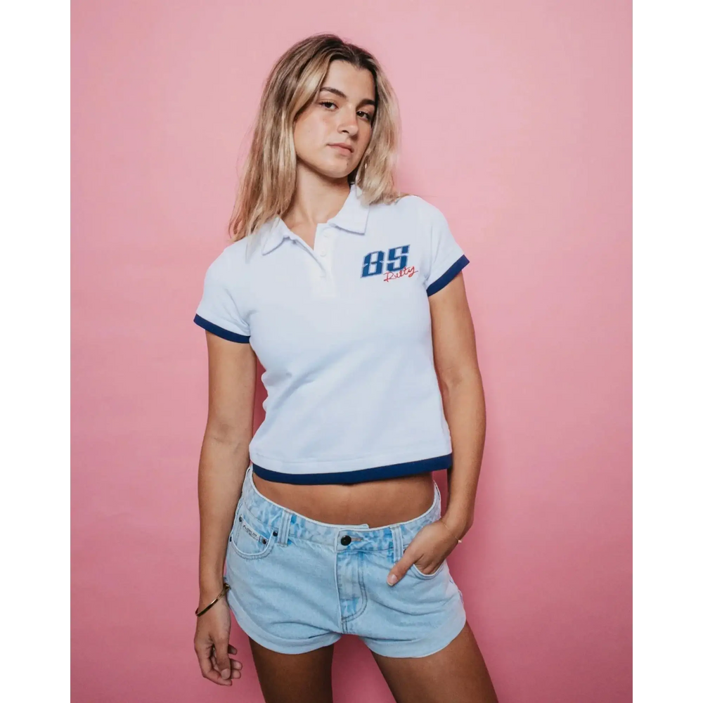 Rusty Mock Layer Polo Mini T-Shirt 