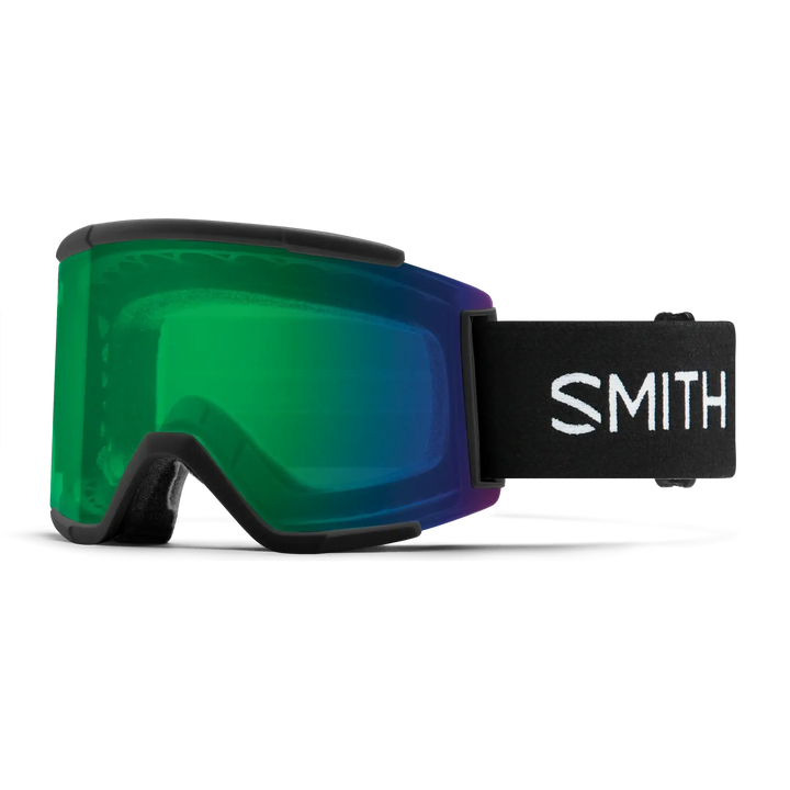 Smith Squad XL Snow Goggles - Black / Chromapop Everyday Green Mirror