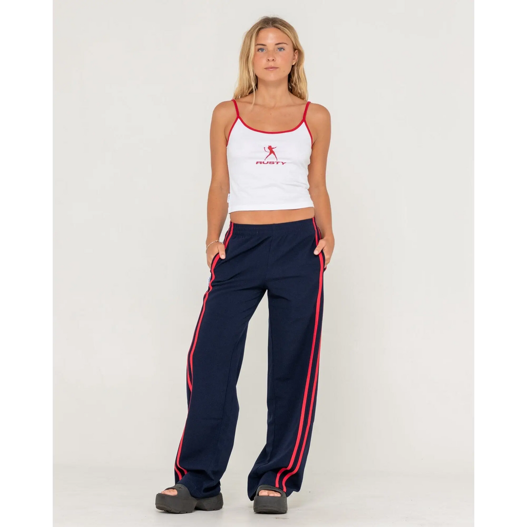 Rusty Bronson Side Stripe Low Rise Trackpants 