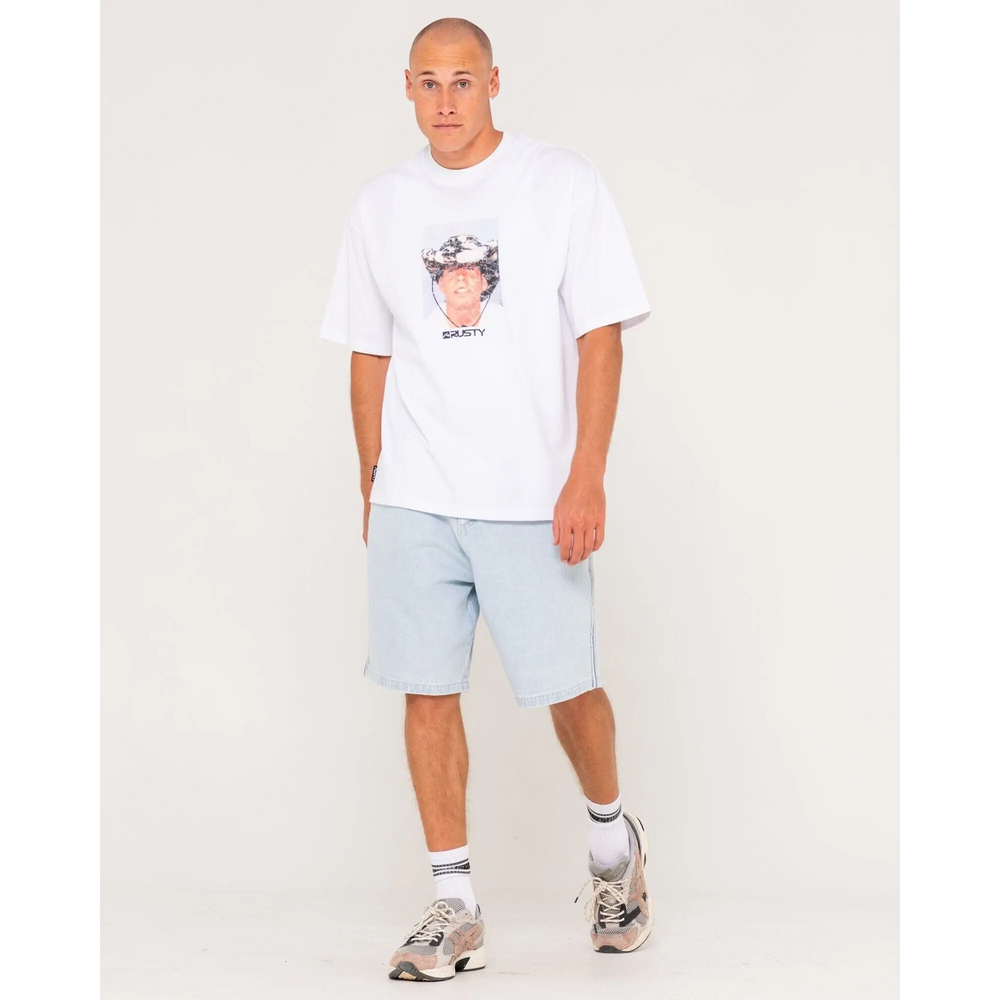 Rusty Wanted Photo Print T-Shirt 