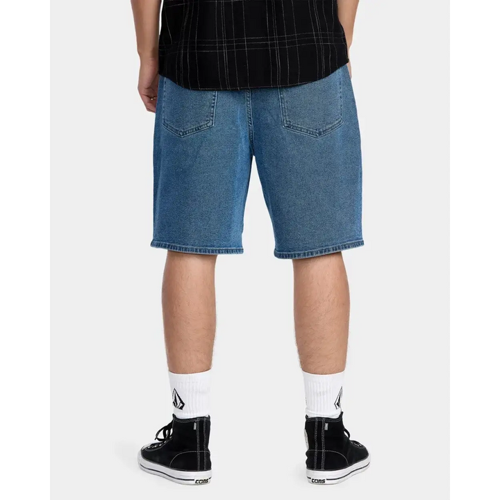 Volcom Billow Denim 22" Shorts - Deep River Blues 