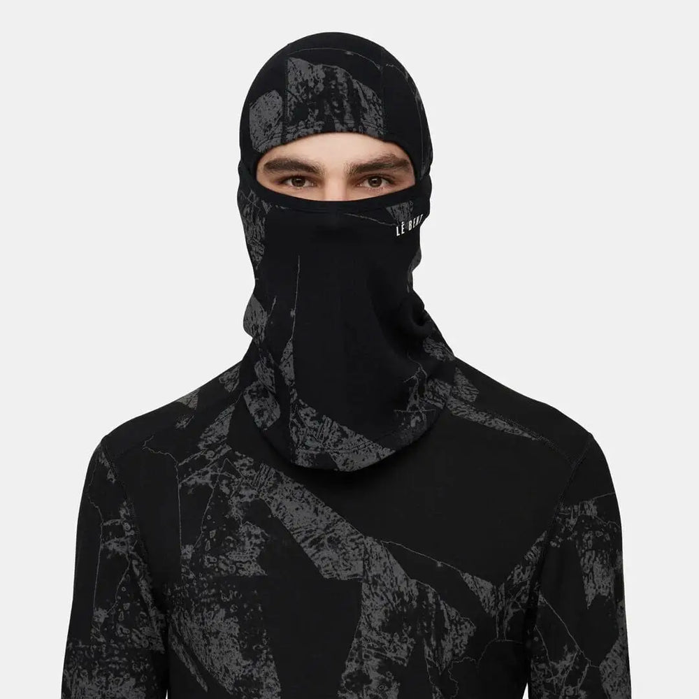 Le Bent Fractal Waffle Midweight Balaclava 