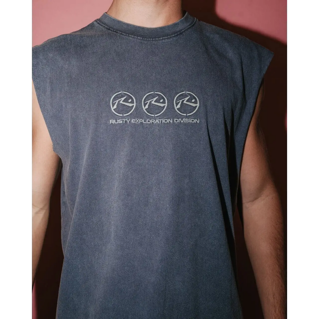 Rusty Crusoe Heavy Boxy Muscle Tank 
