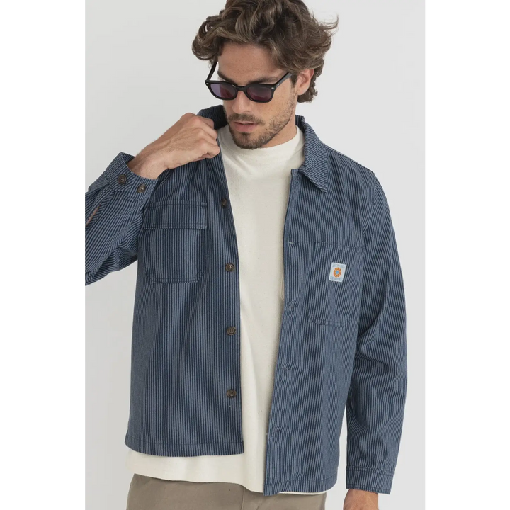 Rhythm Hickory Stripe Work Shirt 