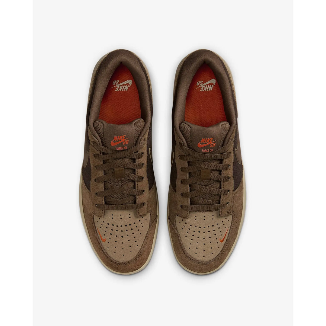 Nike SB Force 58 Shoes - Baroque Brown / Parachute Beige / Desert Khaki / Mosswood Brown 