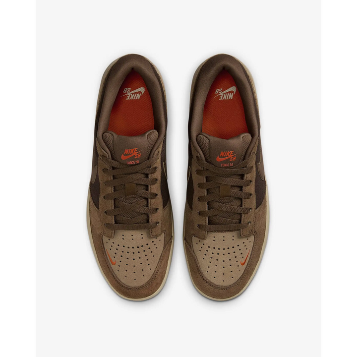 Nike SB Force 58 Shoes - Baroque Brown / Parachute Beige / Desert Khaki / Mosswood Brown 