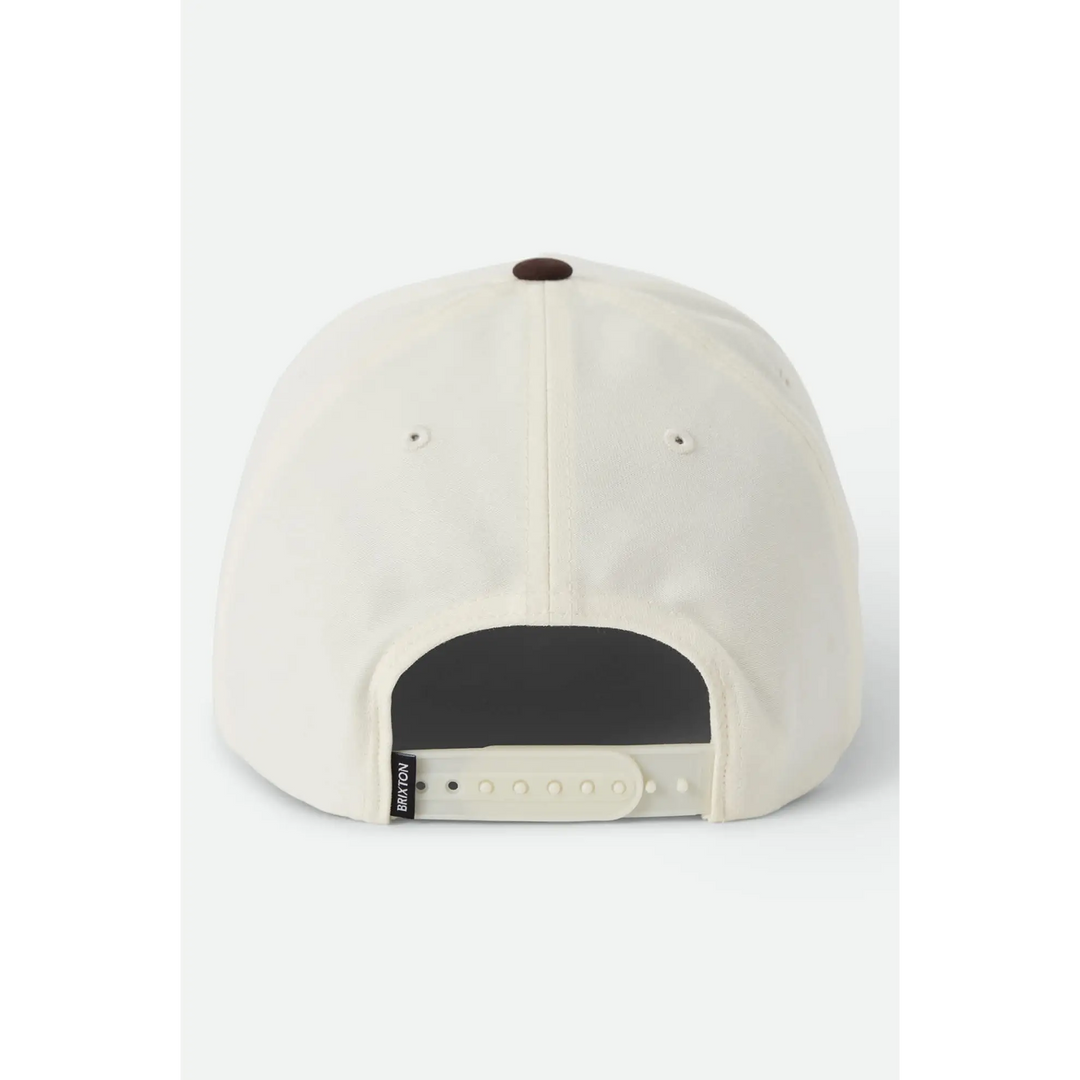 Brixton Forget the Cowboy Netplus Snapback Cap - Chocolate / Off White