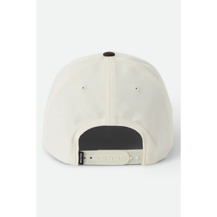 Brixton Forget the Cowboy Netplus Snapback Cap - Chocolate / Off White