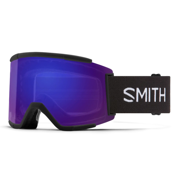 Smith Squad XL Snow Goggles - Black / Chromapop Everyday Violet Mirror