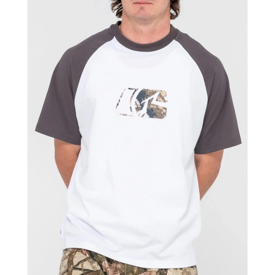 Rusty Rambo Raglan Camo Graphic T-Shirt 