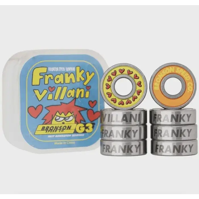 Bronson Speed Co. Case=8 Franky Villani Pro Bearings G3 Single Set 