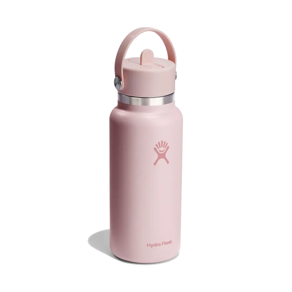 Hydro Flask 32oz (946ml) Wide Flex Straw Cap Drink Bottle - Trillium Pink