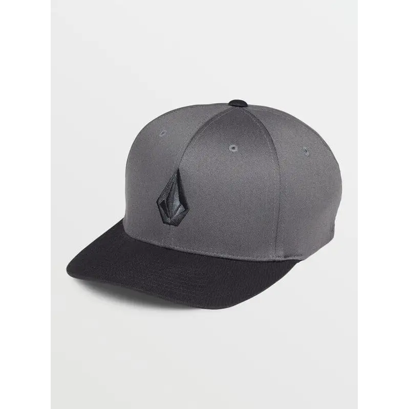 Volcom Full Stone Flexfit Hat Asphalt Black S / M 