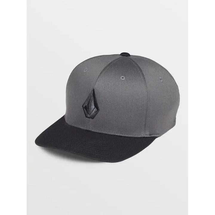 Volcom Full Stone Flexfit Hat Asphalt Black S / M 