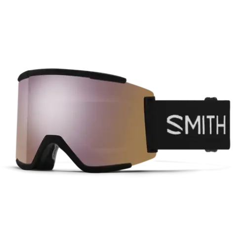 Smith Squad XL Snow Goggles - Black / ChromaPop Everyday Rose Gold Mirror 22% VLT / Chromapop Storm Blue Sensor Mirror