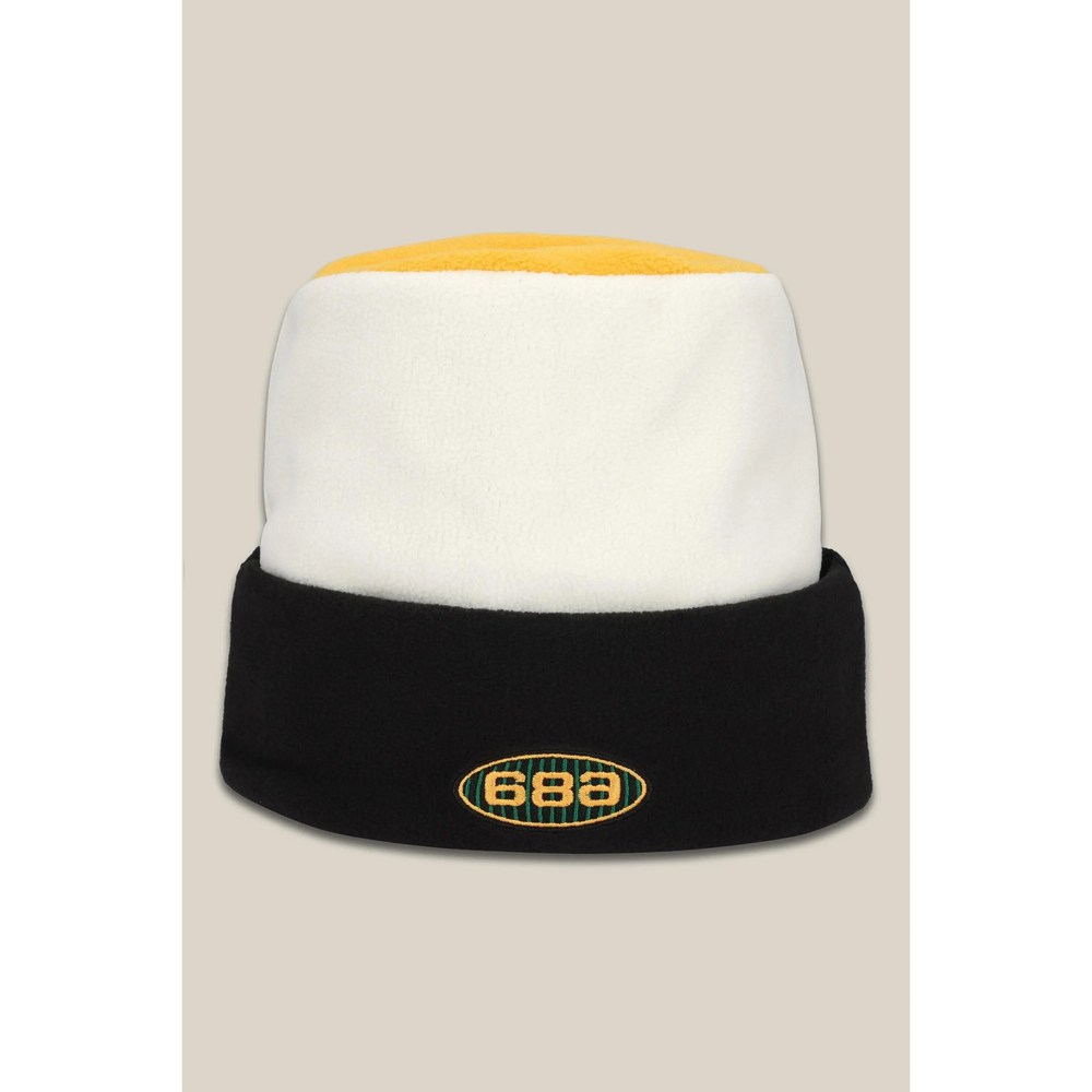 686 Flatop Fleece Hat - White Colourblock