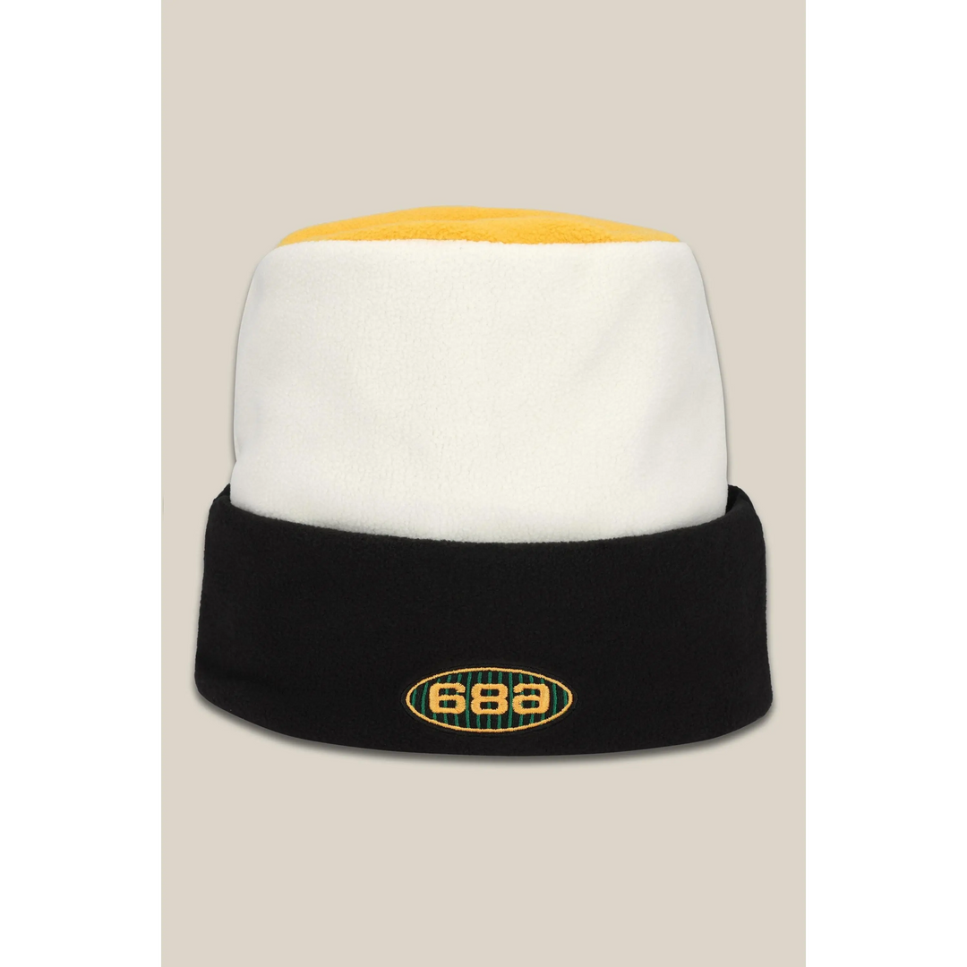 686 Flatop Fleece Hat - White Colourblock