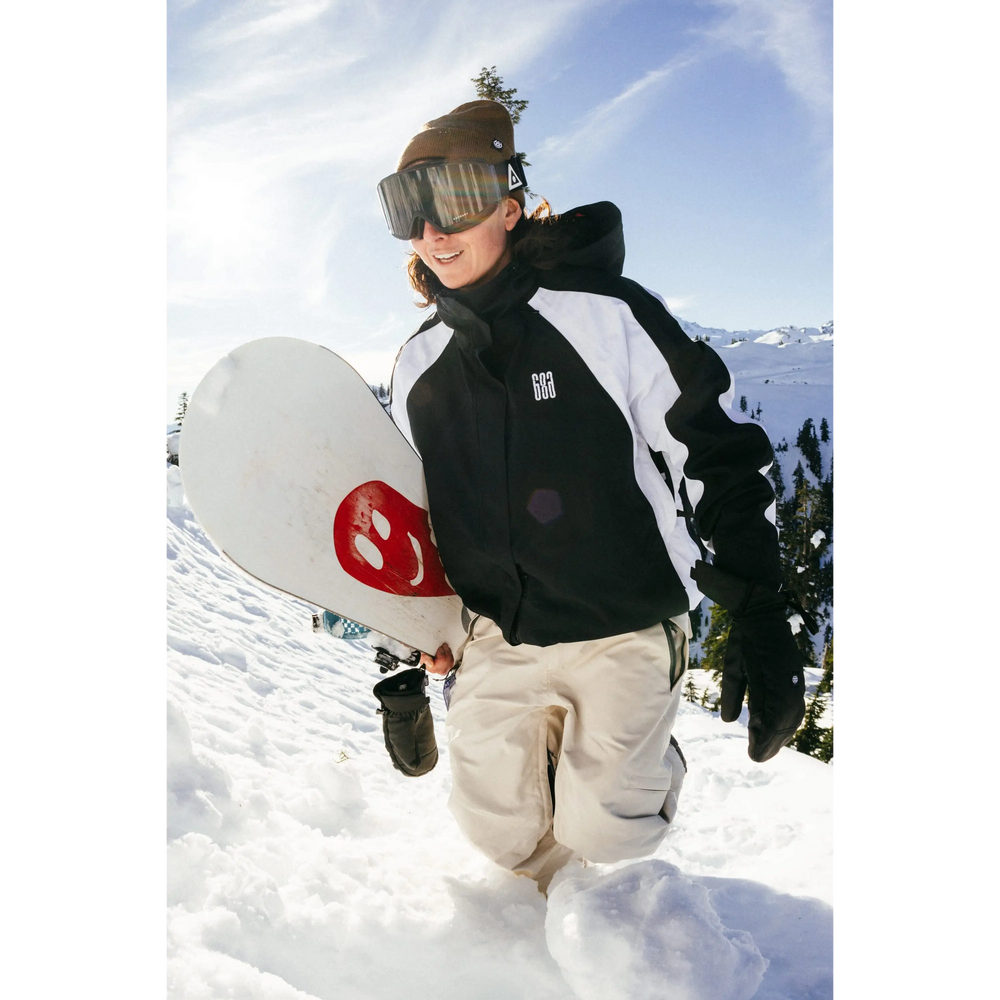 686 Womens Hologram Shell Jacket - Black Colourblock / M