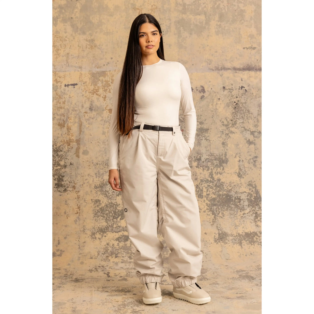 686 Womens Outline Shell Pants - Limestone / S