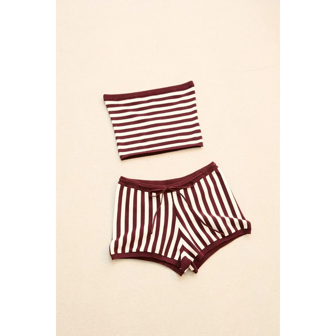 Rhythm Daybreak Stripe Bandeau Knit Top 