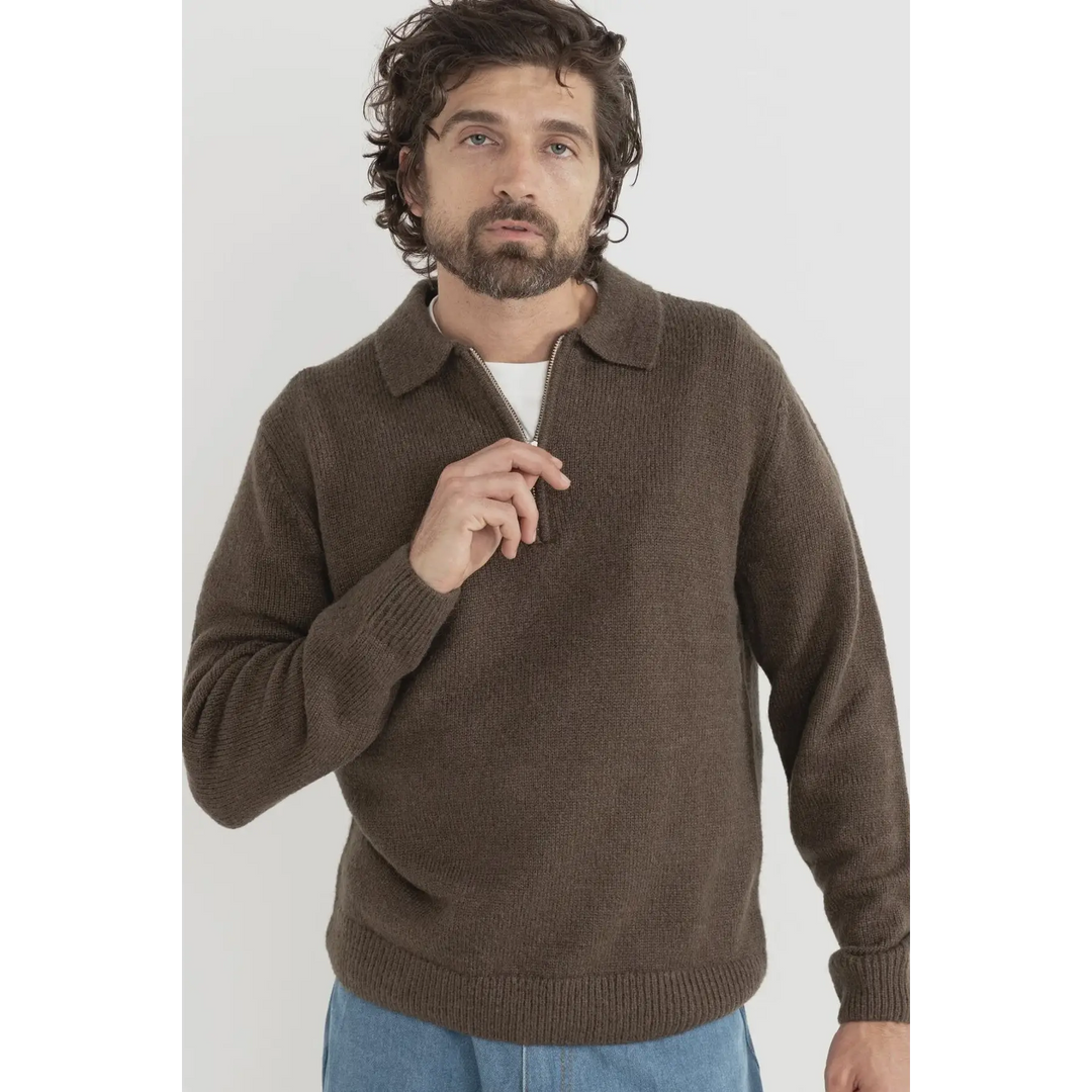 Rhythm Quarter Zip Knit