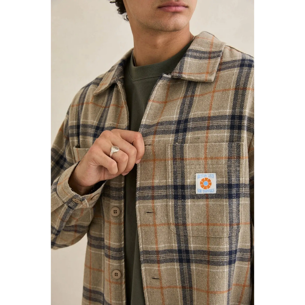 Rhythm Oscar Check Long Sleeve Shirt