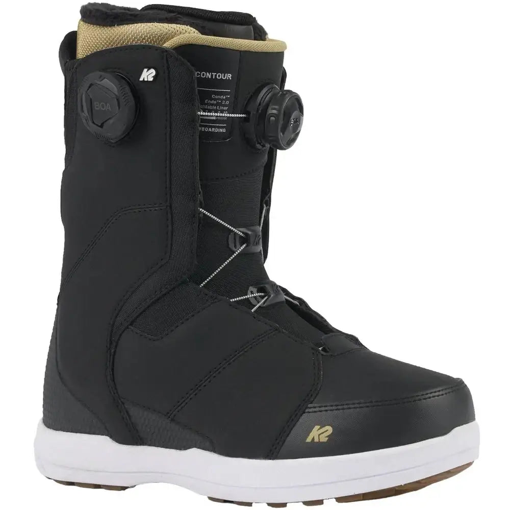 K2 Contour Womens Snowboard Boots 2025 Black 6 