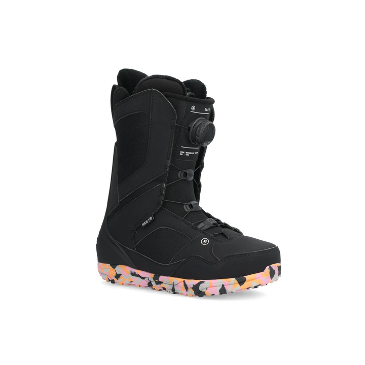 Ride Sage Womens Snowboard Boots 2025 Black 6 