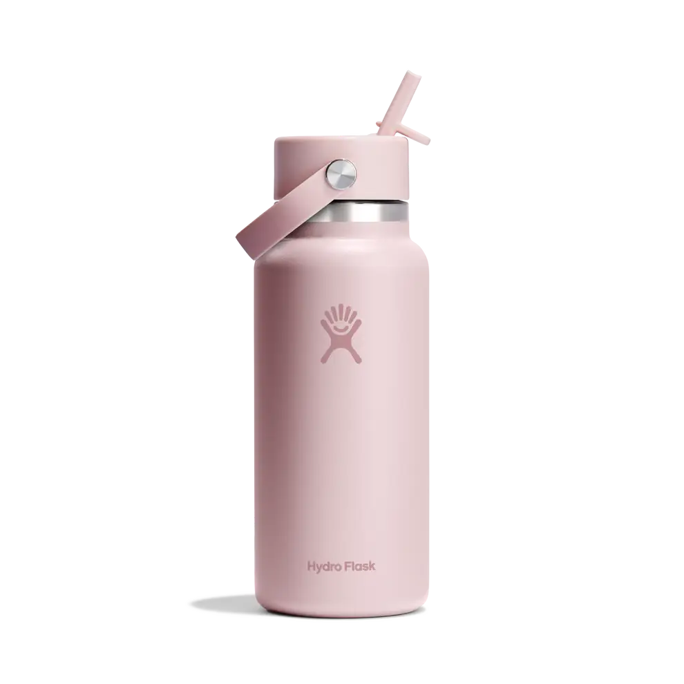 Hydro Flask 32oz (946ml) Wide Flex Straw Cap Drink Bottle - Trillium Pink