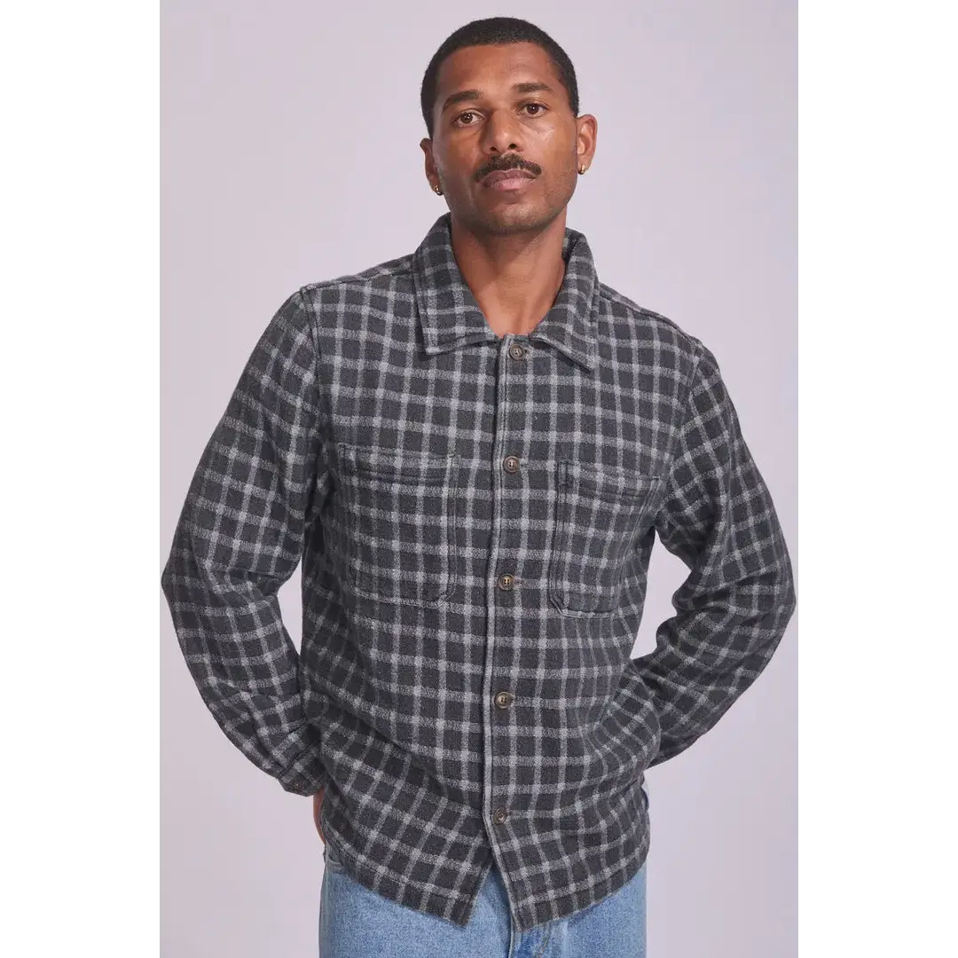 Rhythm Jacquard Check Long Sleeve Shirt