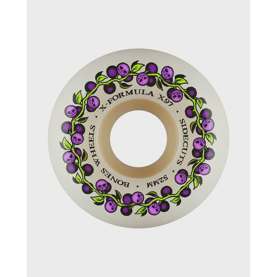 Bones X-Formula Skull Berries V5 Sidecut 97A Skate Wheels 